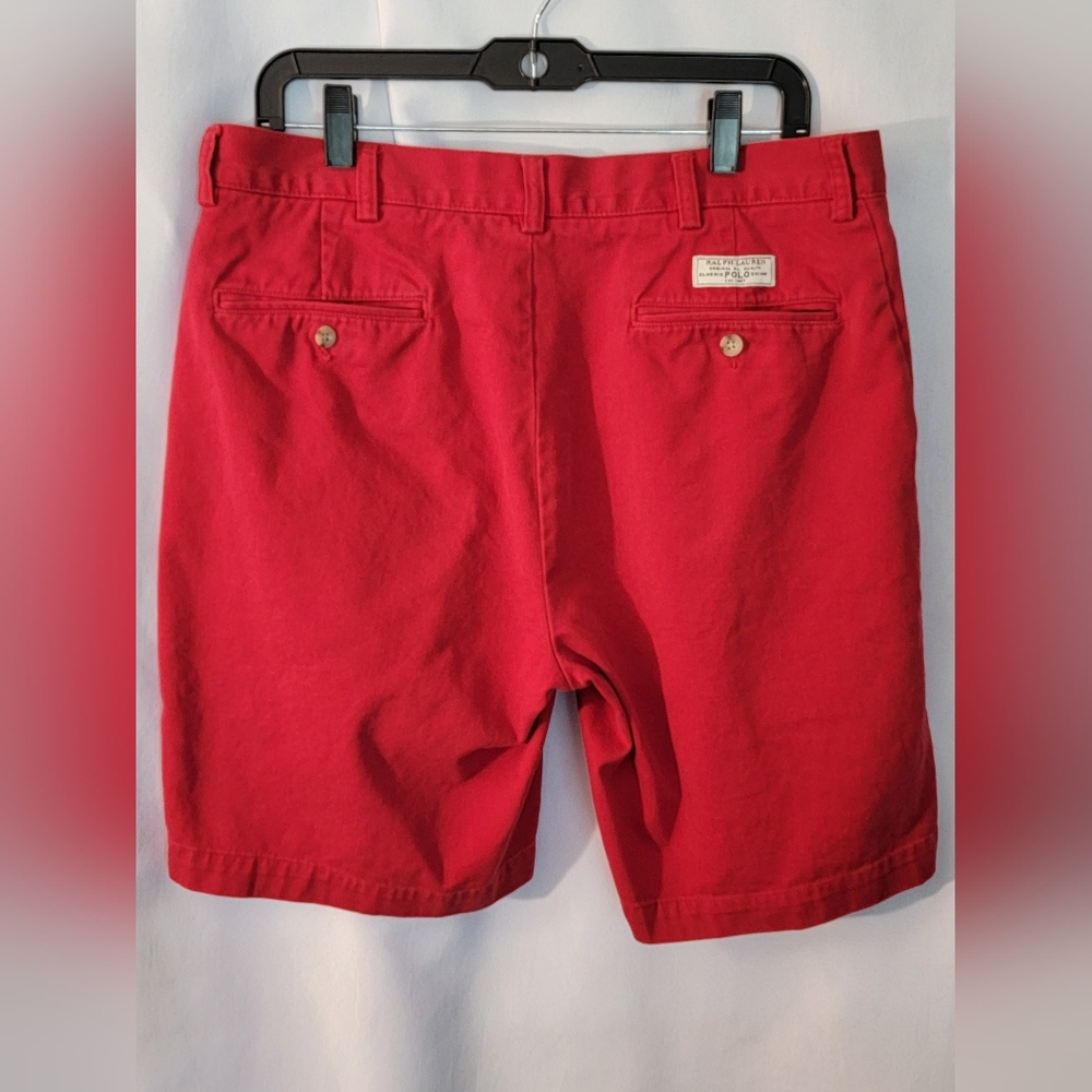 Polo By Ralph Lauren Prospect Short Flat Front Chino Shorts Size 34 - Picture 6 of 8